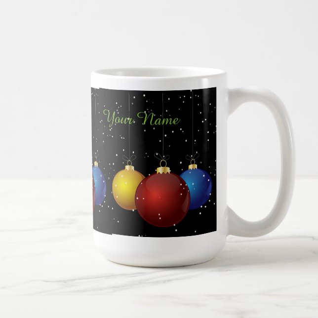 Caneca De Café Mug de Natal Personalizado, Presente, Agulha (Direita)