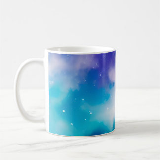Caneca De Café Mug de Nebulosas do Espaço Azul