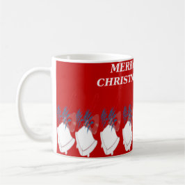 Caneca De Café Mug de Noël "Merry Christmas" – Typographie Élégan