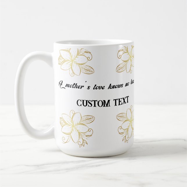 CANECA DE CAFÉ MUG DE NOME DE DIA DE AS MÃES PERSONALIZADO (Esquerda)