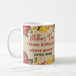 CANECA DE CAFÉ MUG DE NOME DE DIA DE AS MÃES PERSONALIZADO
