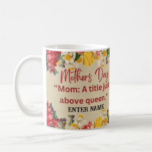 CANECA DE CAFÉ MUG DE NOME DE DIA DE AS MÃES PERSONALIZADO