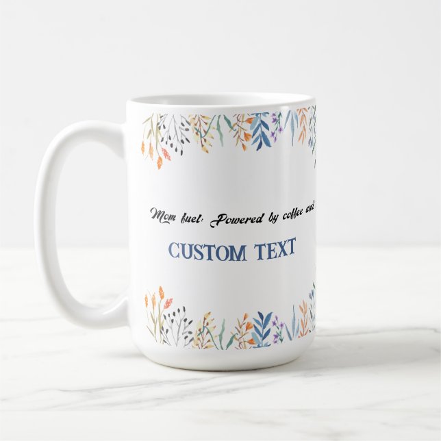 CANECA DE CAFÉ MUG DE NOME DE DIA DE AS MÃES PERSONALIZADO (Esquerda)