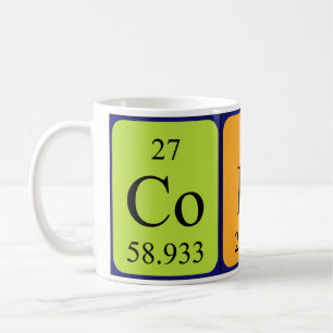 Caneca De Café Mug de nome de mesa periódica Codi