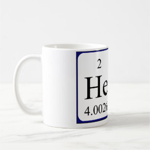 Caneca De Café Mug de nome de mesa periódica e humilde