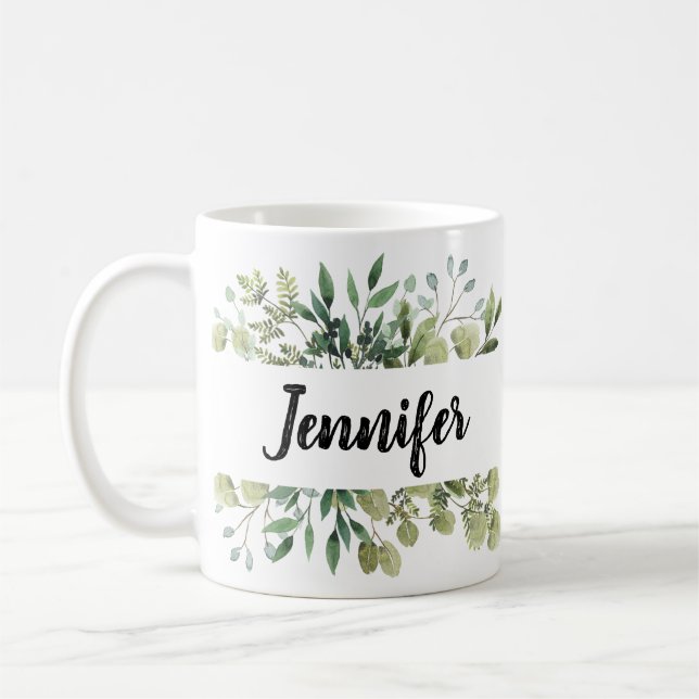 Caneca De Café Mug de nome personalizado, Mug personalizado com n (Esquerda)