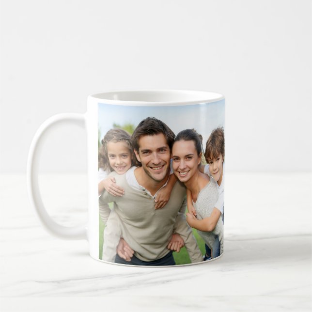 Caneca De Café Mug de Nomes de Fotografias da Família (Esquerda)
