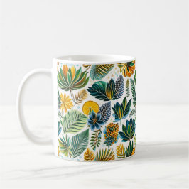 Caneca De Café Mug de padrão de flores