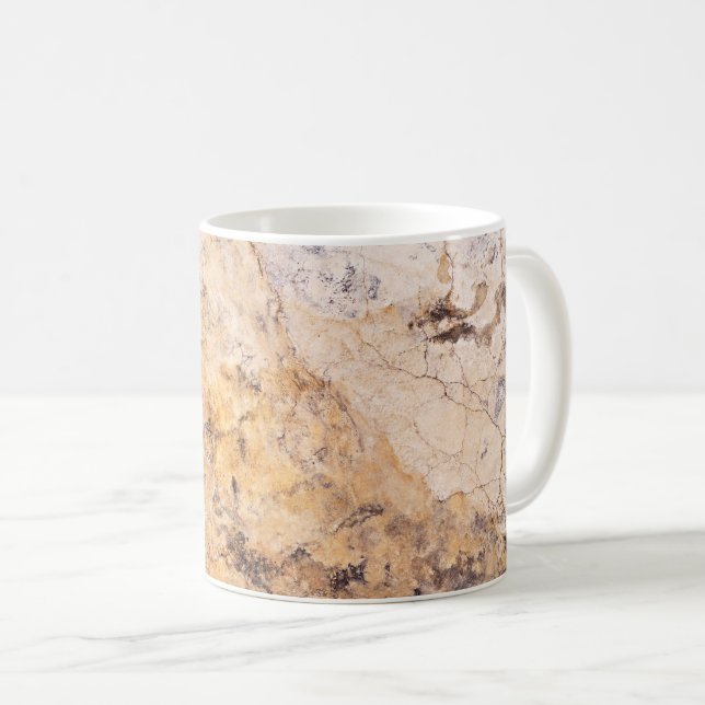 Caneca De Café Mug de Padrão de Pedra Natural (Frente Esquerda)