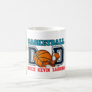 Caneca De Café Mug de Pai de basquete - Personalizado