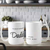 Mug de Pai de Super-Herói Personalizado - Nome de 