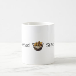Caneca De Café Mug de Pilha de Pão Personalizável