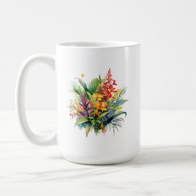 Caneca De Café Mug de planta tropical (Esquerda)