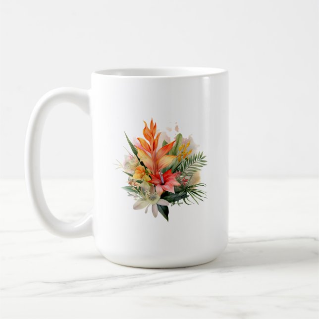 Caneca De Café Mug de planta tropical (Esquerda)