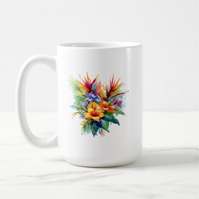 Caneca De Café Mug de planta tropical (Esquerda)