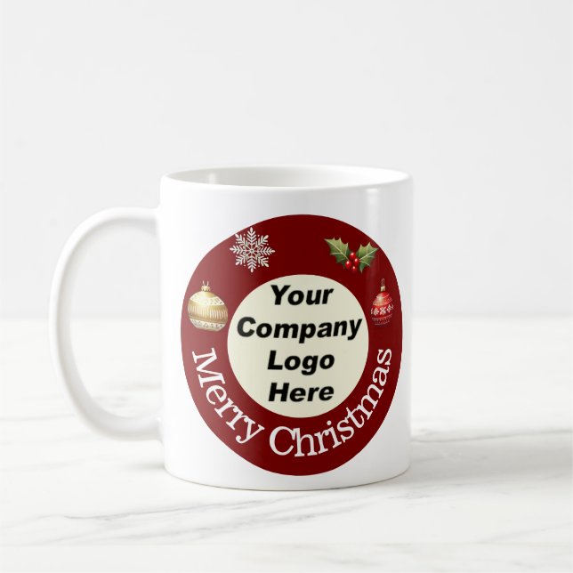 Caneca De Café Mug de Promocional corporativo de Natal personaliz (Esquerda)