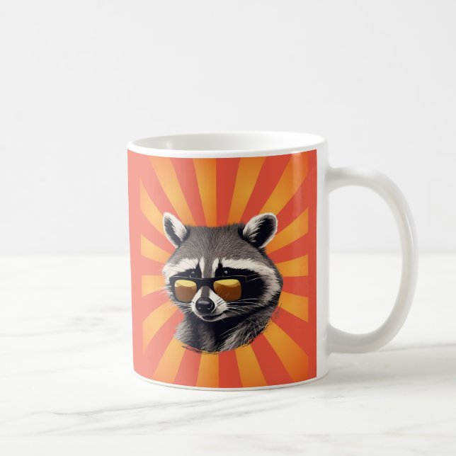 Caneca De Café Mug de Raccoon Retroativo (Direita)