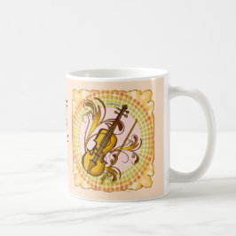 Caneca De Café Mug de ritmo violino