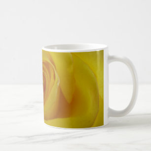 Caneca De Café Mug de Rosa Amarelo Personalizável