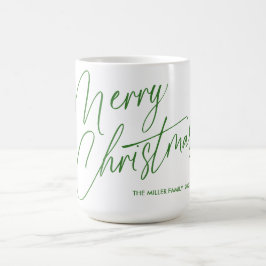 Caneca De Café Mug de Script de Feliz Natal Personalizado | Perso