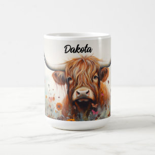 Caneca De Café Mug de Vaca do Planalto Personalizado