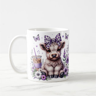 Caneca De Café Mug de Vaca Roxo Highland