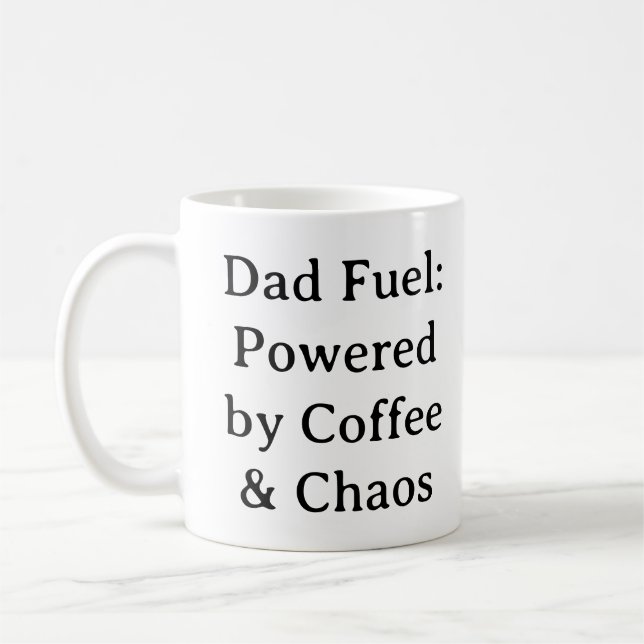 Caneca De Café Mug de vida do pai - Combustível para Pai alimenta (Esquerda)