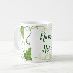 Caneca De Café Mug de Vines Verde Personalizadas