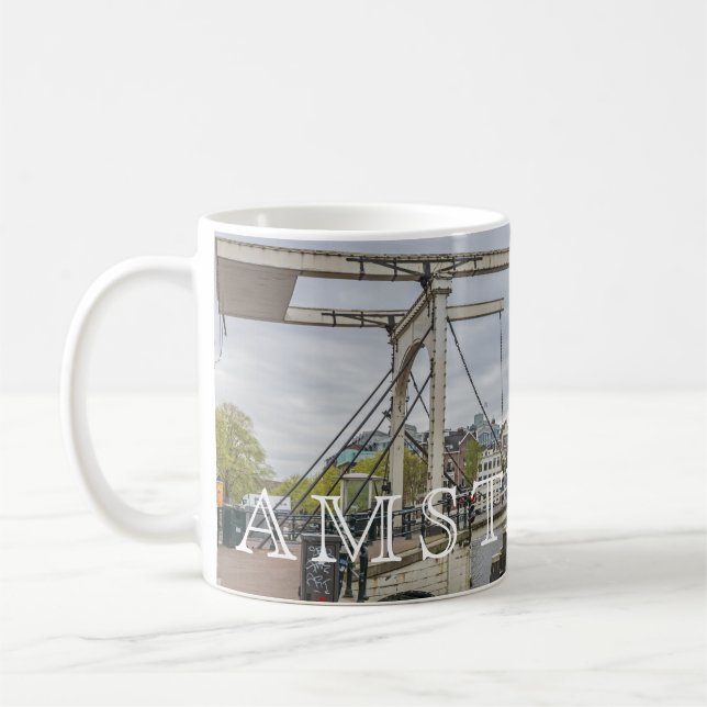 Caneca De Café Mug de vista de Amsterdam Walter Suskind Bridge (Esquerda)