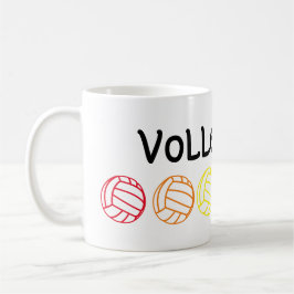 Caneca De Café Mug de Voleibol Arco-íris