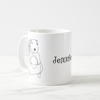 Caneca De Café Mug - Desenho e Nome do Esquilo