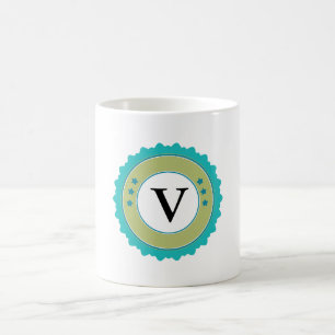 Caneca De Café Mug Designer Monograma