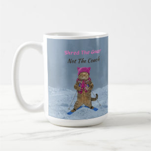 Caneca De Café Mug, Destruiu o Gnar Ski Cat