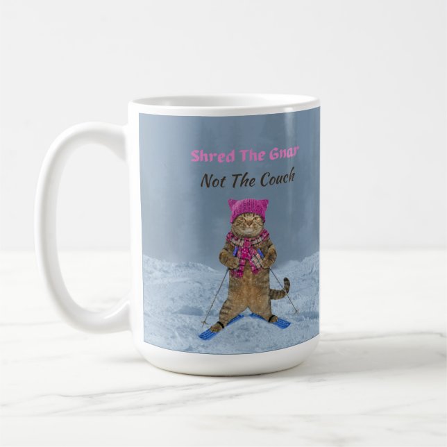 Caneca De Café Mug, Destruiu o Gnar Ski Cat (Esquerda)