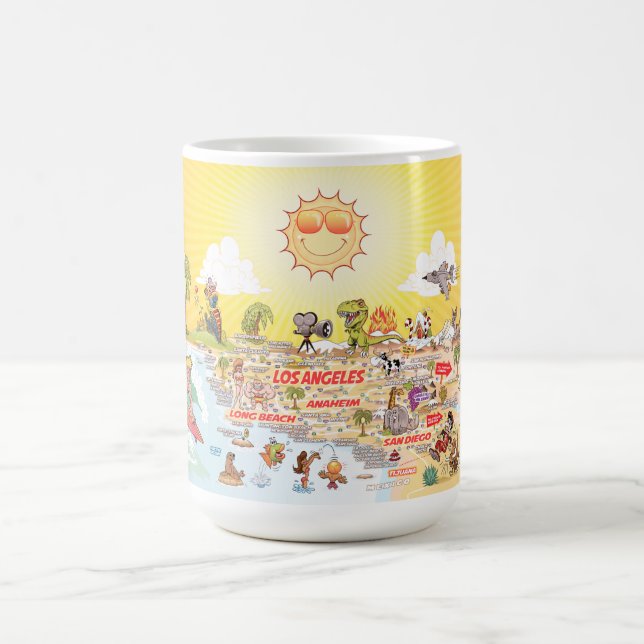 Caneca De Café Mug divertido do sul da Califórnia (Centro)