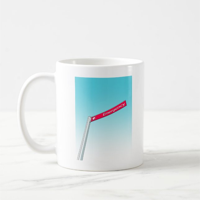 Caneca De Café Mug do Departamento de Emergência (Esquerda)