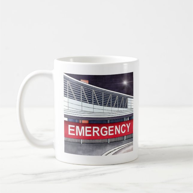 Caneca De Café Mug do Departamento de Emergência (Esquerda)