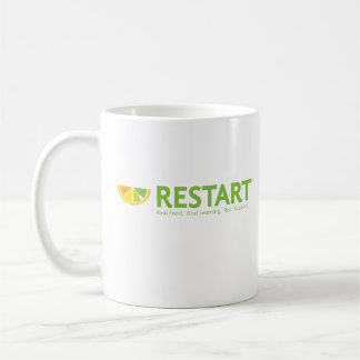Caneca De Café Mug do logotipo RESTART
