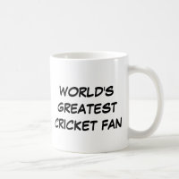 Mug do "maior fã de críquete do mundo"