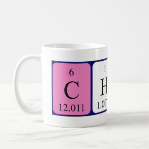 Caneca De Café Mug do nome da mesa periódica Chico