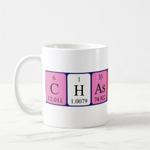 Caneca De Café Mug do nome da mesa periódica da castidade