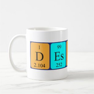 Caneca De Café Mug do nome da mesa periódica de destino
