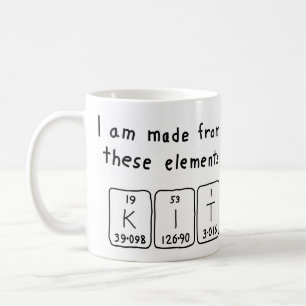 Caneca De Café Mug do nome da mesa periódica do kit
