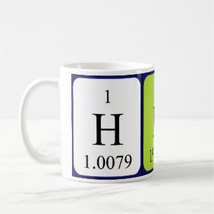 Caneca De Café Mug do nome da mesa periódica do tirame
