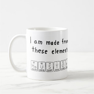 Caneca De Café Mug do nome da mesa periódica Houston