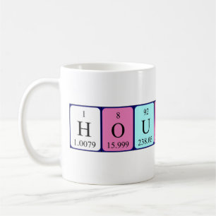 Caneca De Café Mug do nome da mesa periódica Houston
