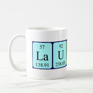 Caneca De Café Mug do nome da mesa periódica Laurens