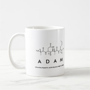 Caneca De Café Mug do nome do peptídeo de Adam