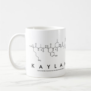 Caneca De Café Mug do nome do peptídeo Kaylan