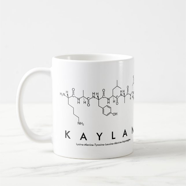 Caneca De Café Mug do nome do peptídeo Kaylan (Esquerda)